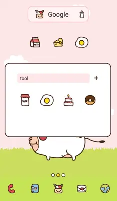 eggmong(angrycow) dodol theme android App screenshot 2