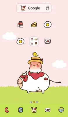 eggmong(angrycow) dodol theme android App screenshot 3